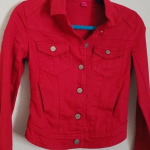 Red Denim Jacket 🌹